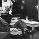 Newscaster Edward R. Murrow on a CBS TV set circa 1950s (Associated Press)